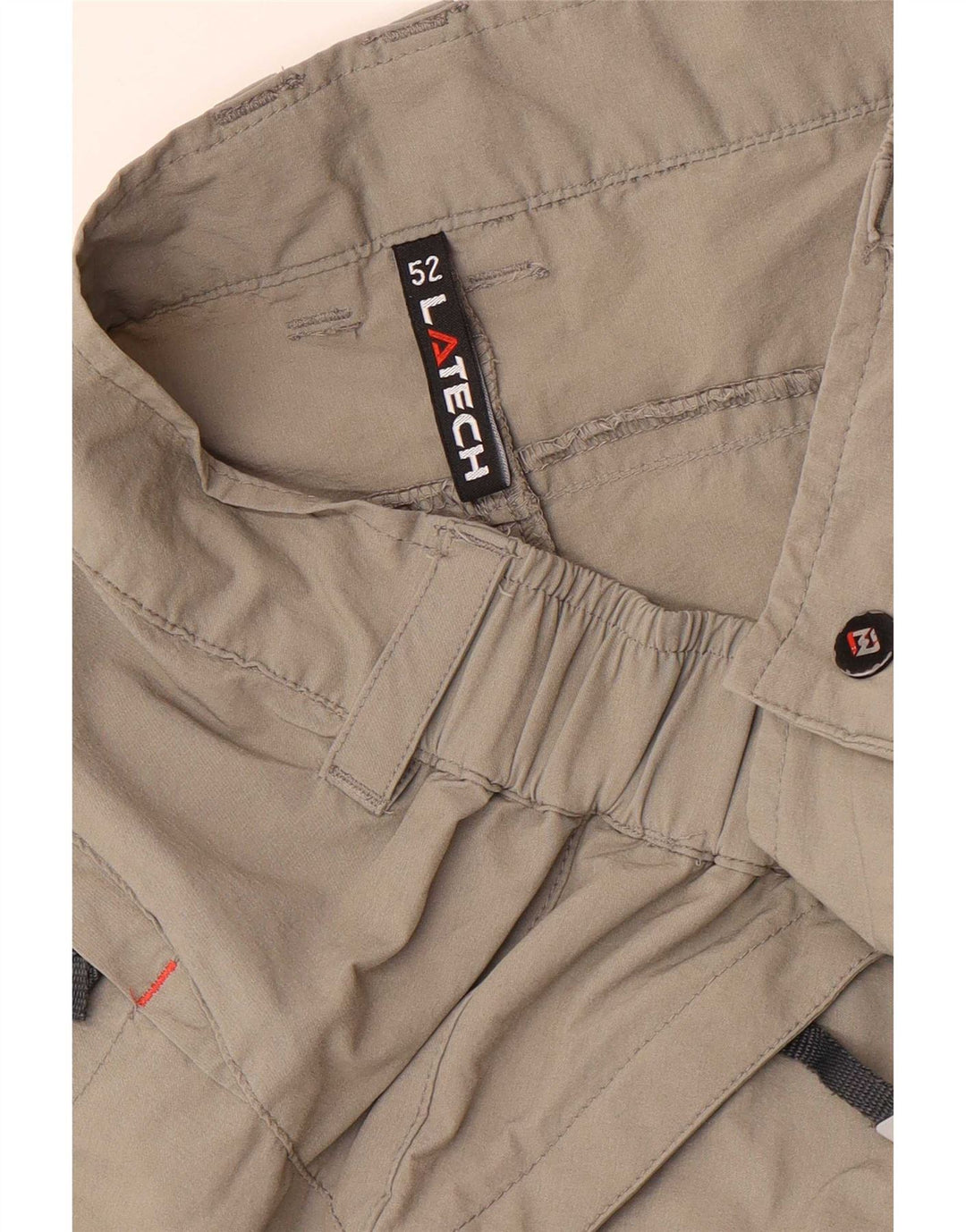 Pantalones cortos cargo vintage para hombre IT 52 XL W38 Gris