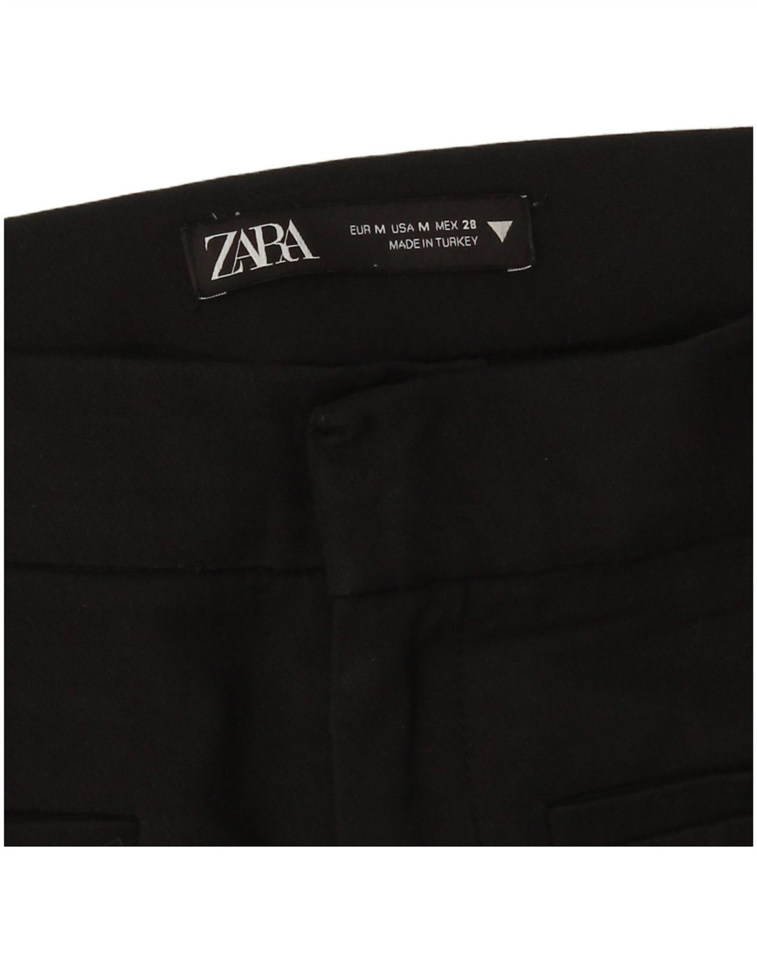 Zara Mujer Pantalón Casual Bootcut Mediano W28 L26 Negro