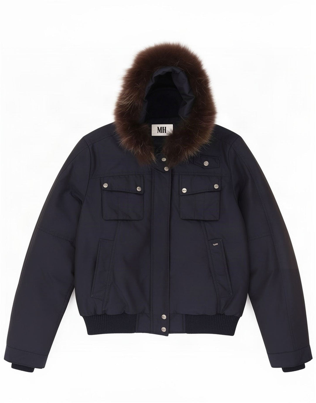 Chaqueta bomber con capucha para mujer Gas IT 46 Large Poliamida azul marino