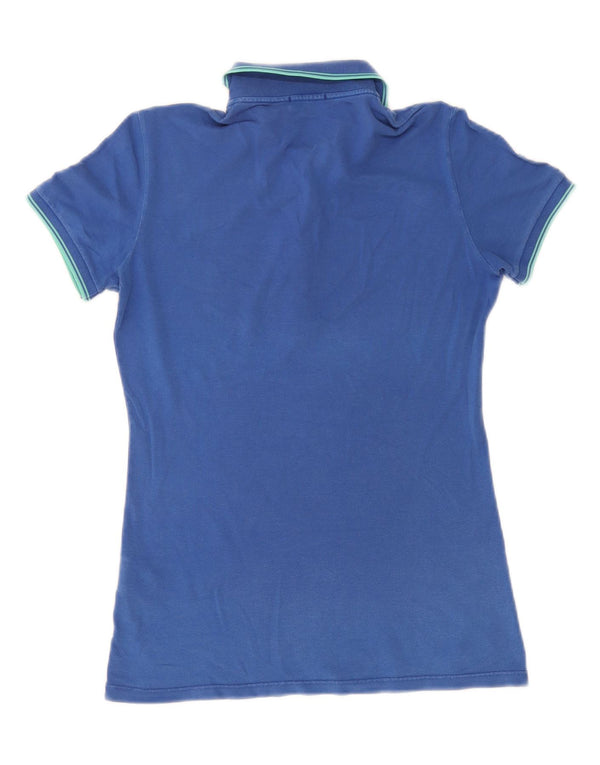 Fred Perry Polo para mujer UK 40 Algodón azul medio