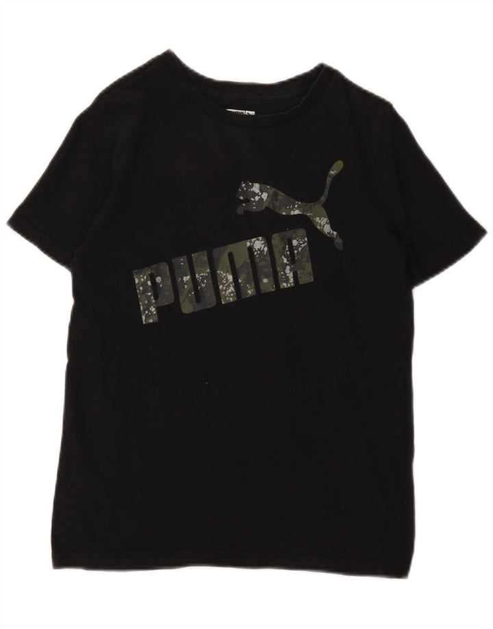 PUMA Camiseta gráfica para niña 10-11 años Mediana Negra