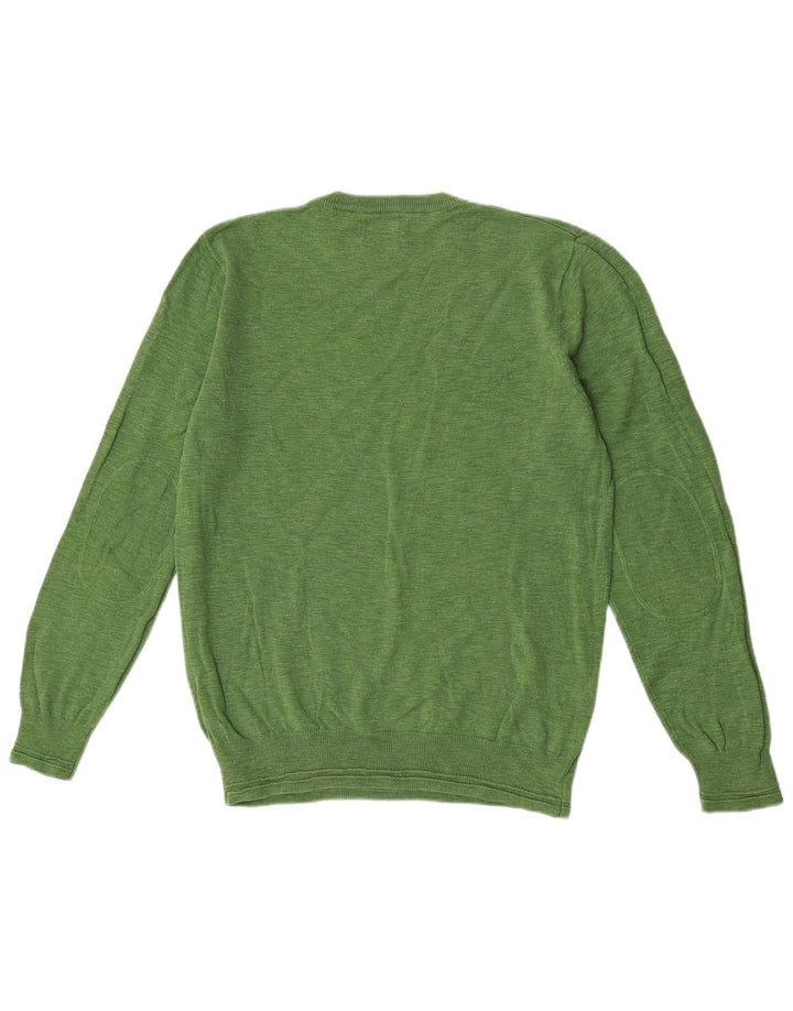Marks & Spencer Jersey con Cuello en V para Hombre de algodón Verde Medio