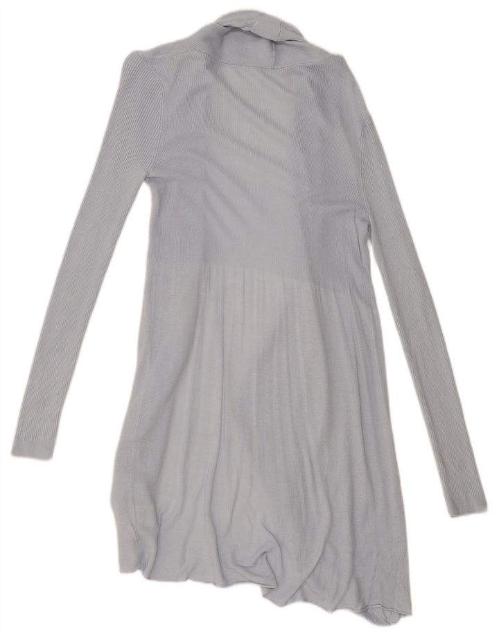 Phase Eight Suéter tipo cárdigan abierto largo para mujer UK 8 Small Viscosa azul