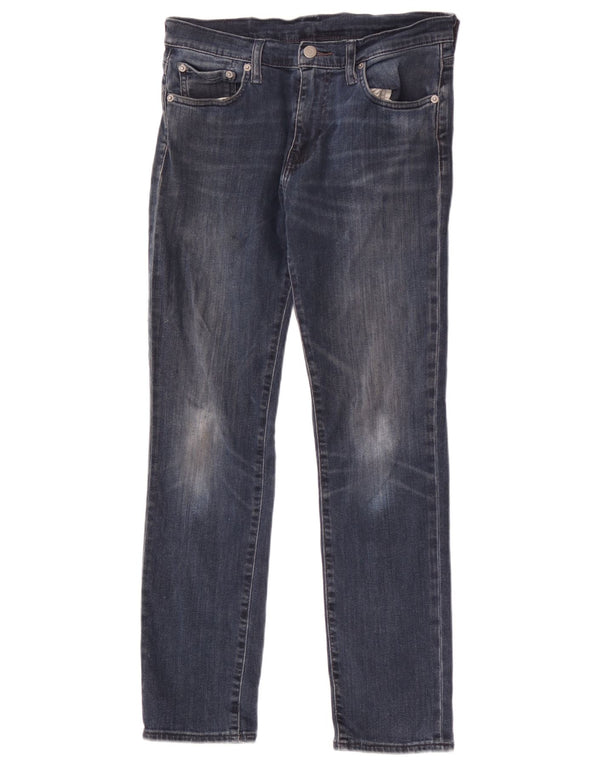 Vaqueros Levi's 512 Tapered Mujer W30 L30 Algodón Azul Marino