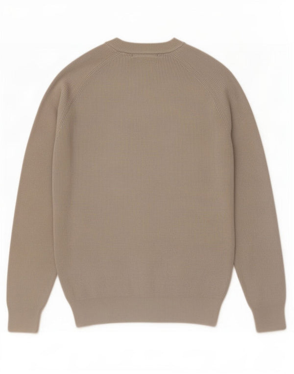 Zara Hombre Jersey Cuello Redondo Jersey XL Gris Algodón