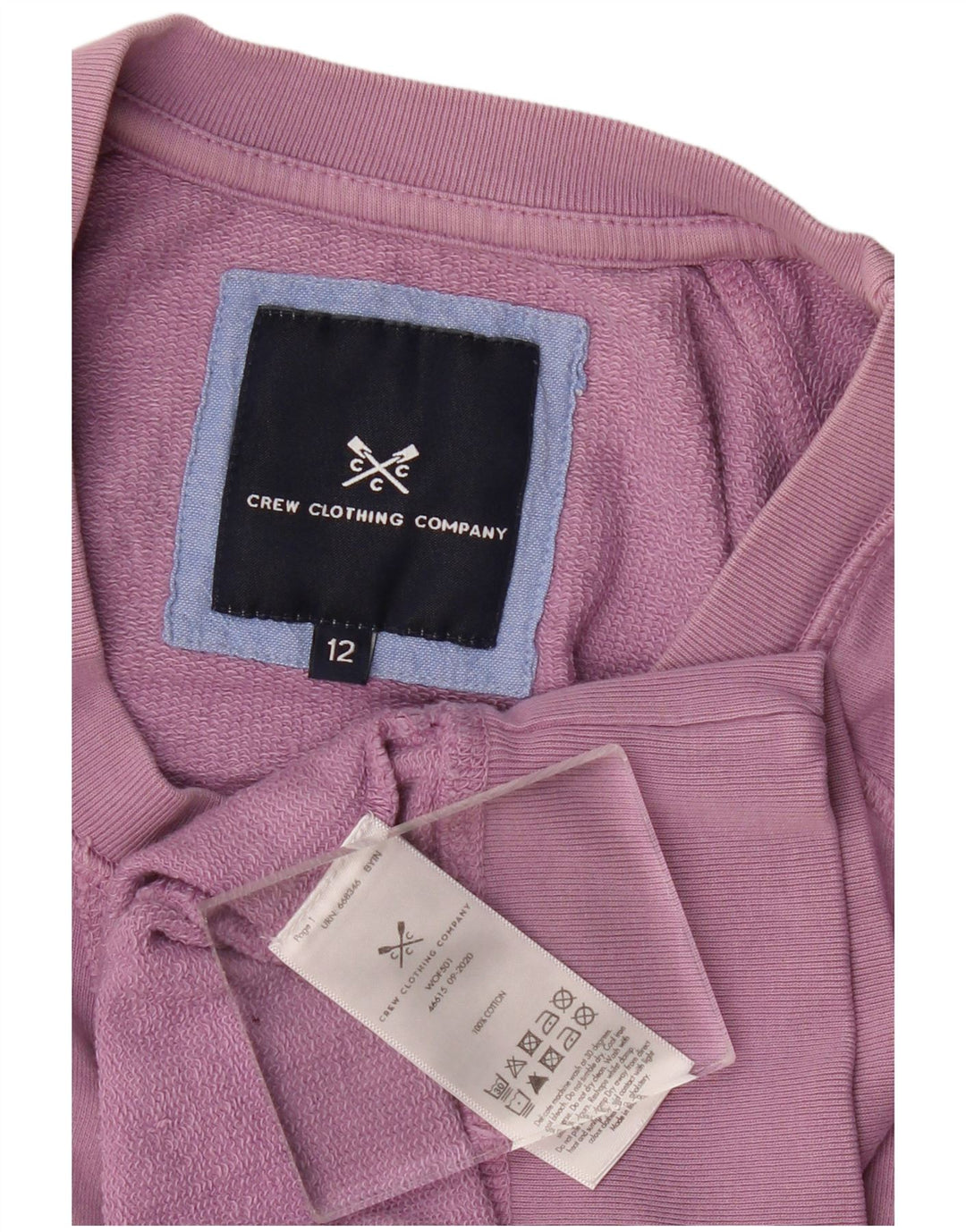 Crew Clothing - Sudadera extragrande para mujer, talla 12, algodón morado mediano