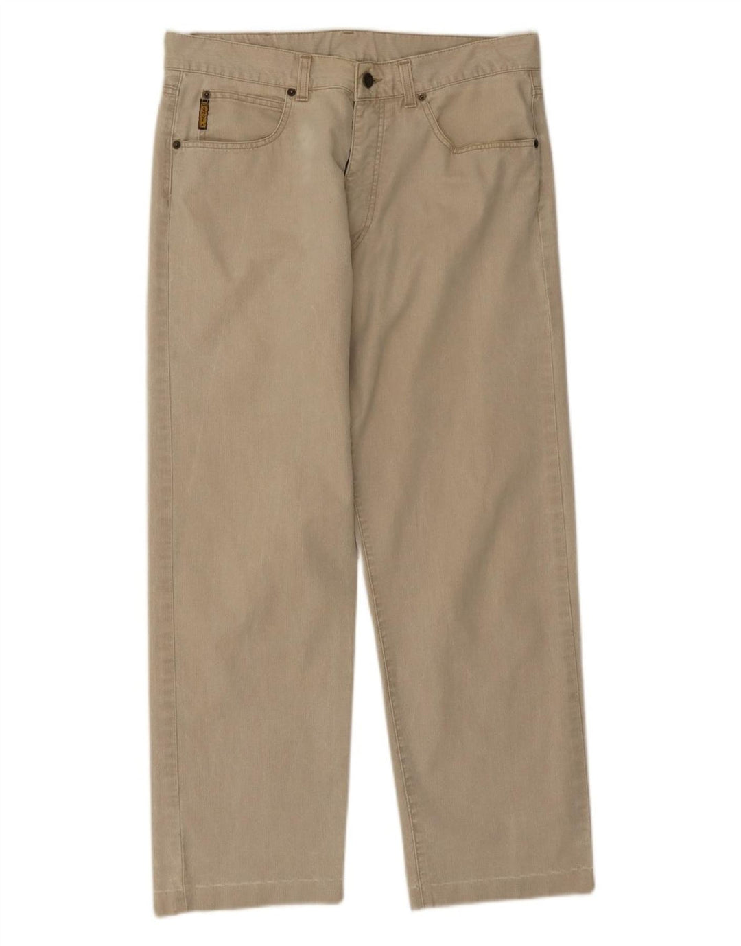 Armani Jeans Rectos Hombre W36 L28 Algodón Beige