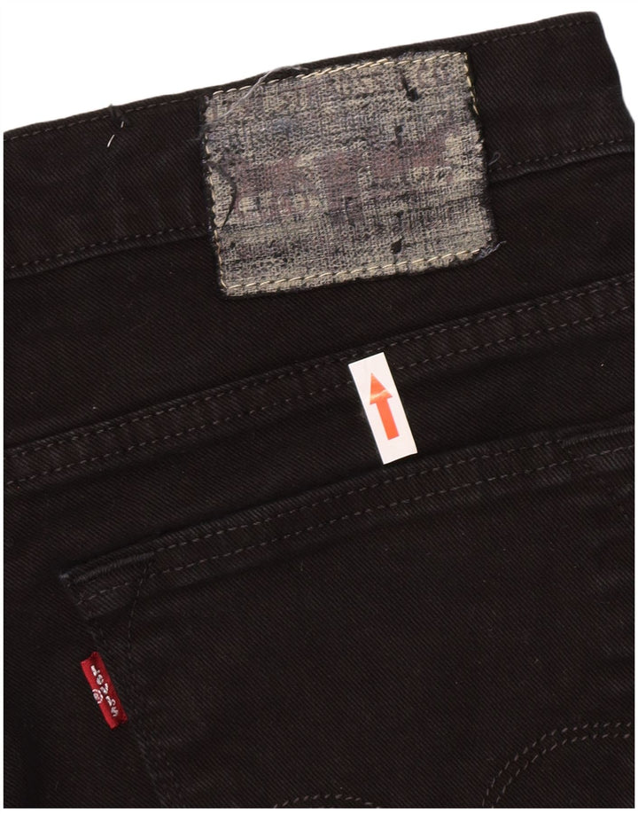 Levi's Hombre 519 Slim Jeans W33 L30 Algodón Negro