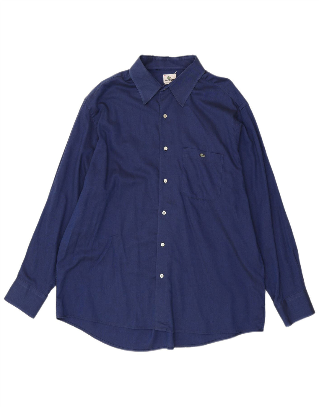 Camisa Lacoste Hombre Talla 46 2XL Algodón Azul