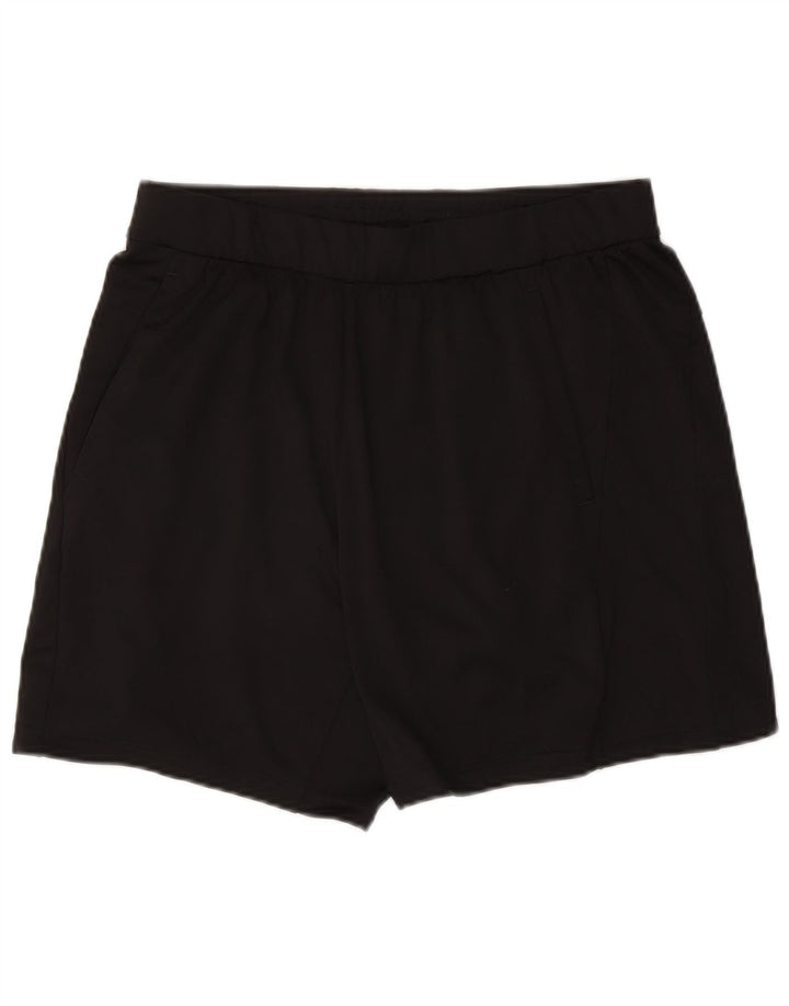 Adidas - Pantalones cortos deportivos para hombre, talla grande, poliéster negro