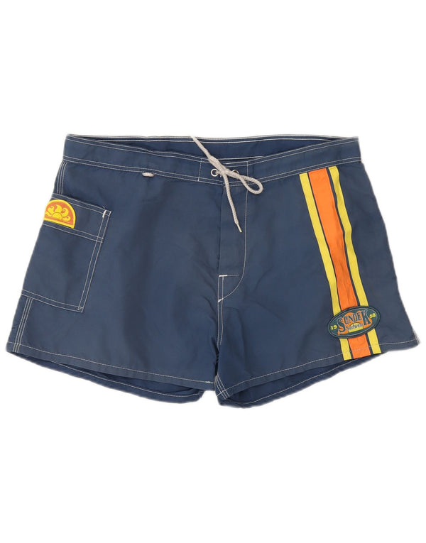 Sundek Bañador para hombre de nailon color block en azul marino grande