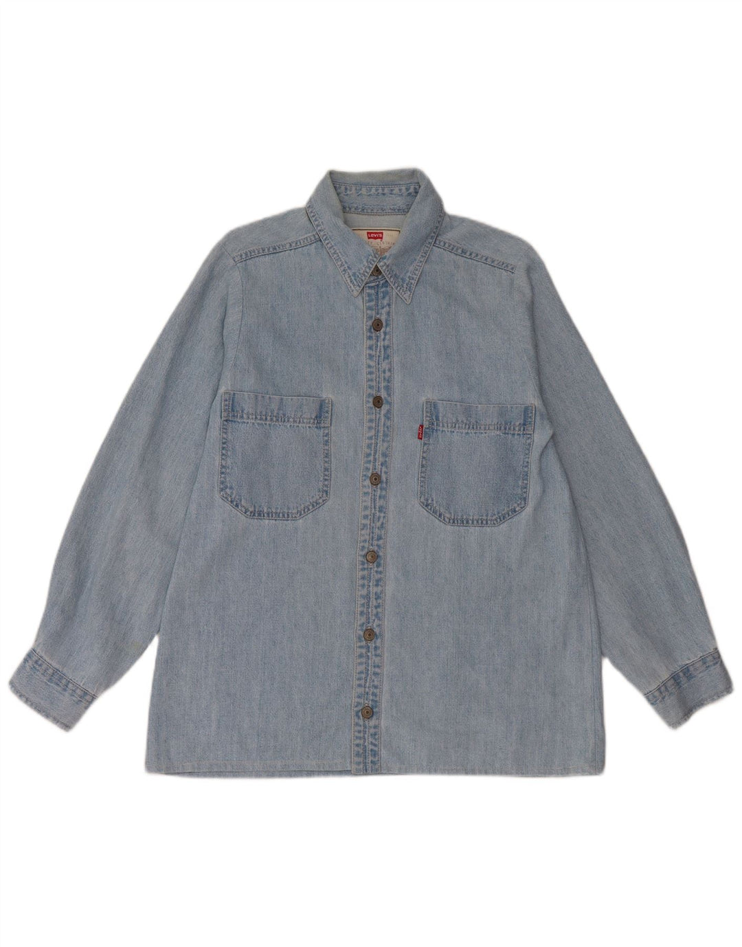 Levi's Hombre Camisa Vaquera De Algodón Azul Medio