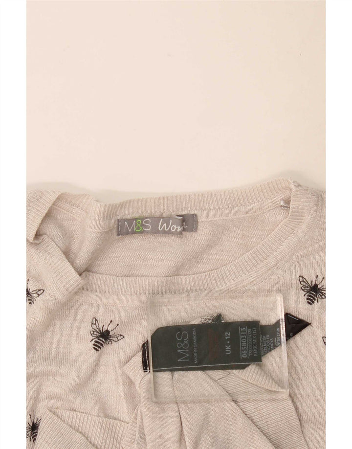 Marks & Spencer - Jersey para mujer con cuello barco, talla 40, color gris medio