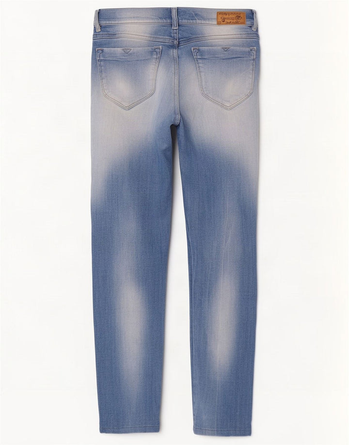 Diesel Mujer Vaqueros Super Slim Desgastados W29 L28 Algodón Azul