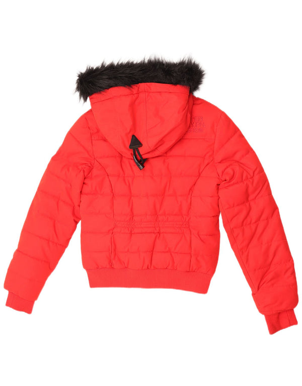 Superdry Chaqueta Acolchada The Toggle Puffer Graphic para Mujer UK 40 Rojo Mediano