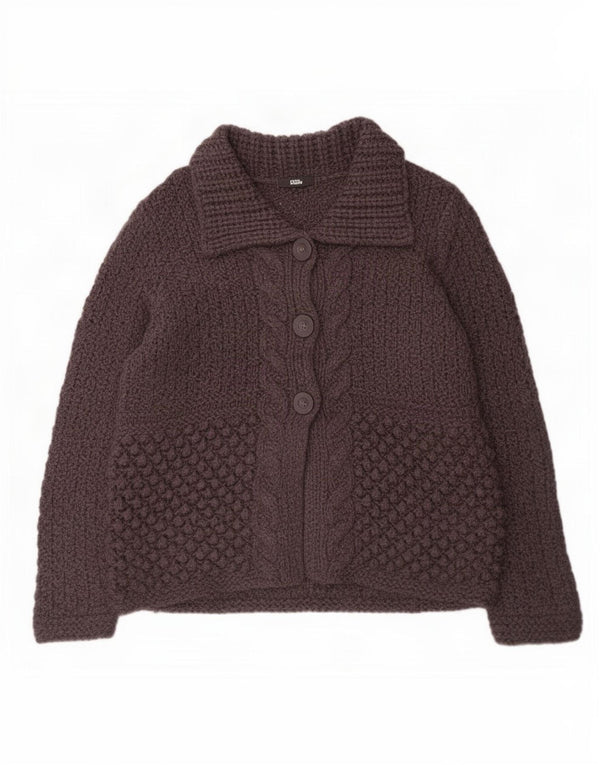 Marks & Spencer Suéter tipo cárdigan para mujer Reino Unido 46 Acrílico gris grande
