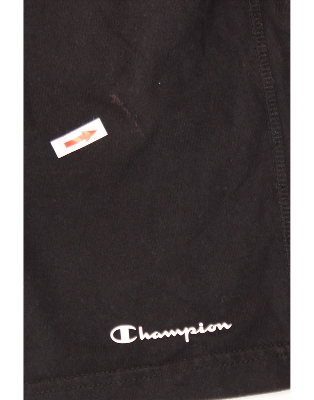 Champion Pantalones cortos deportivos para hombre, tamaño grande, algodón negro