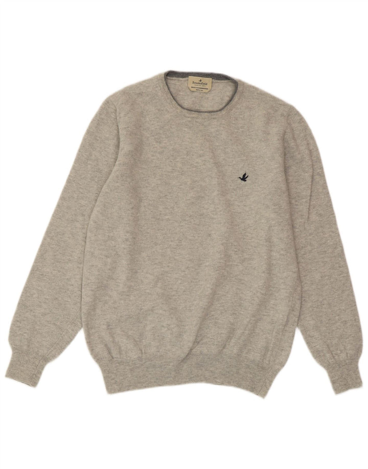 BROOKSFIELD Jersey de cuello redondo para mujer IT 52 2XL Lana gris