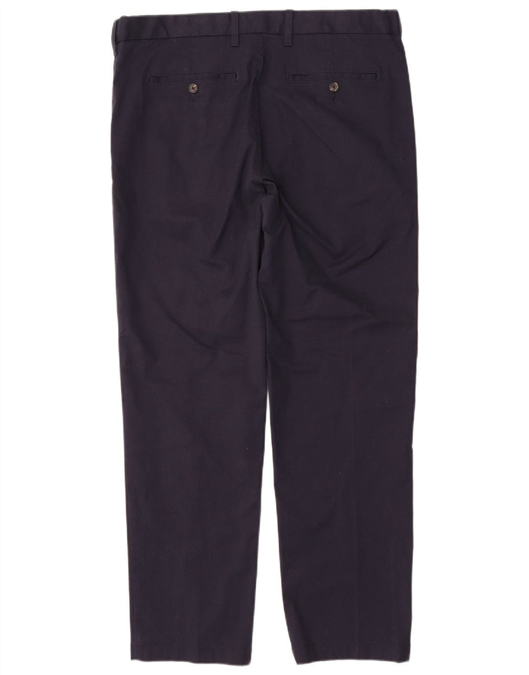 MARKS & SPENCER Pantalón chino de corte regular para hombre W38 L31 Algodón azul marino