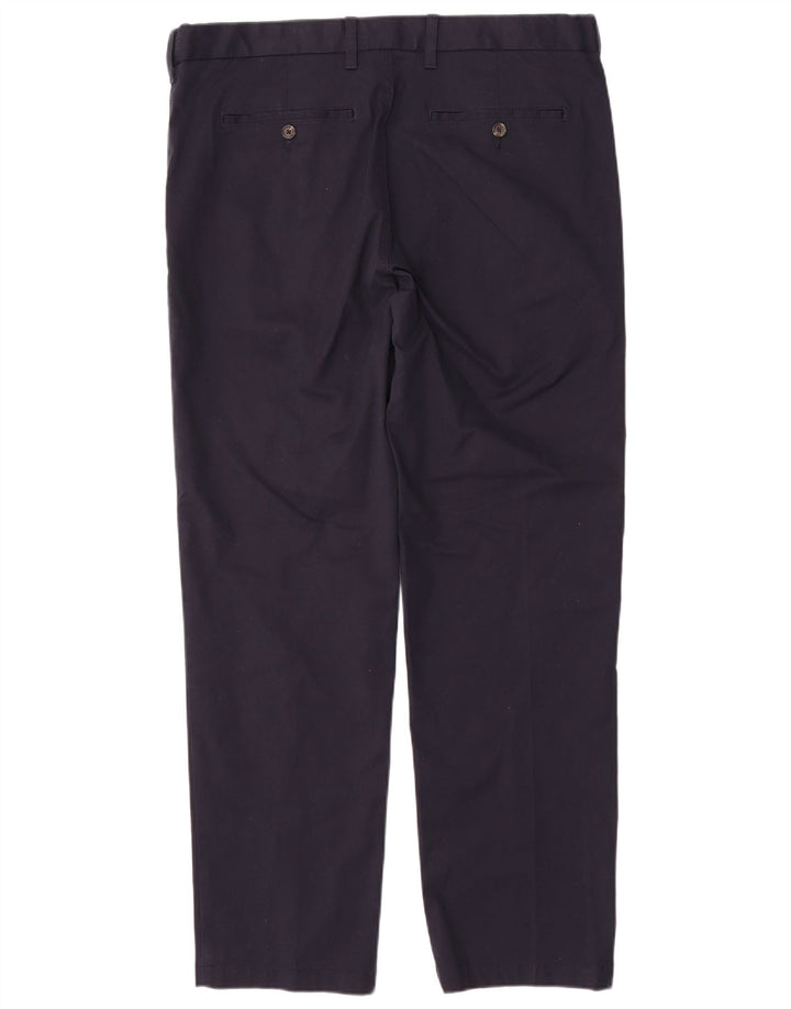 MARKS & SPENCER Pantalón chino de corte regular para hombre W38 L31 Algodón azul marino