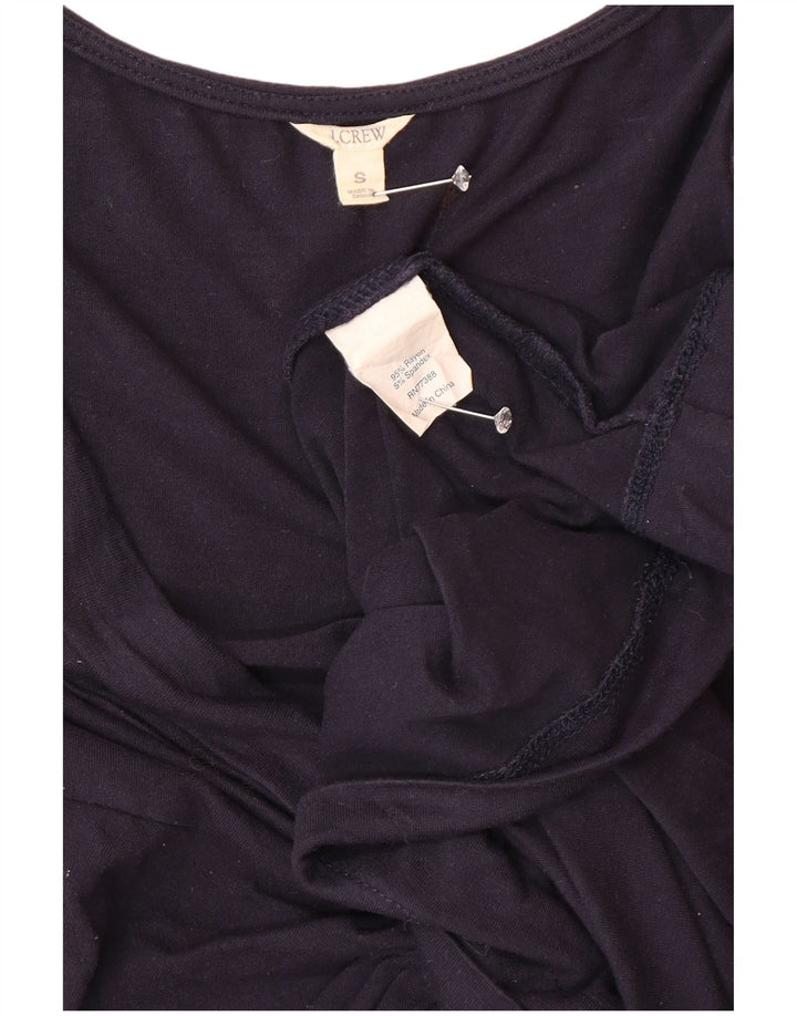 J. Crew Vestido básico sin mangas para mujer UK 10 Small Azul marino Rayón