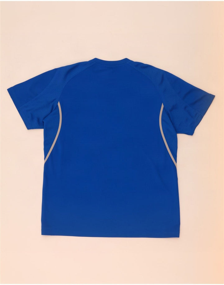 Adidas Hombre Camiseta Top Azul Medio Poliéster