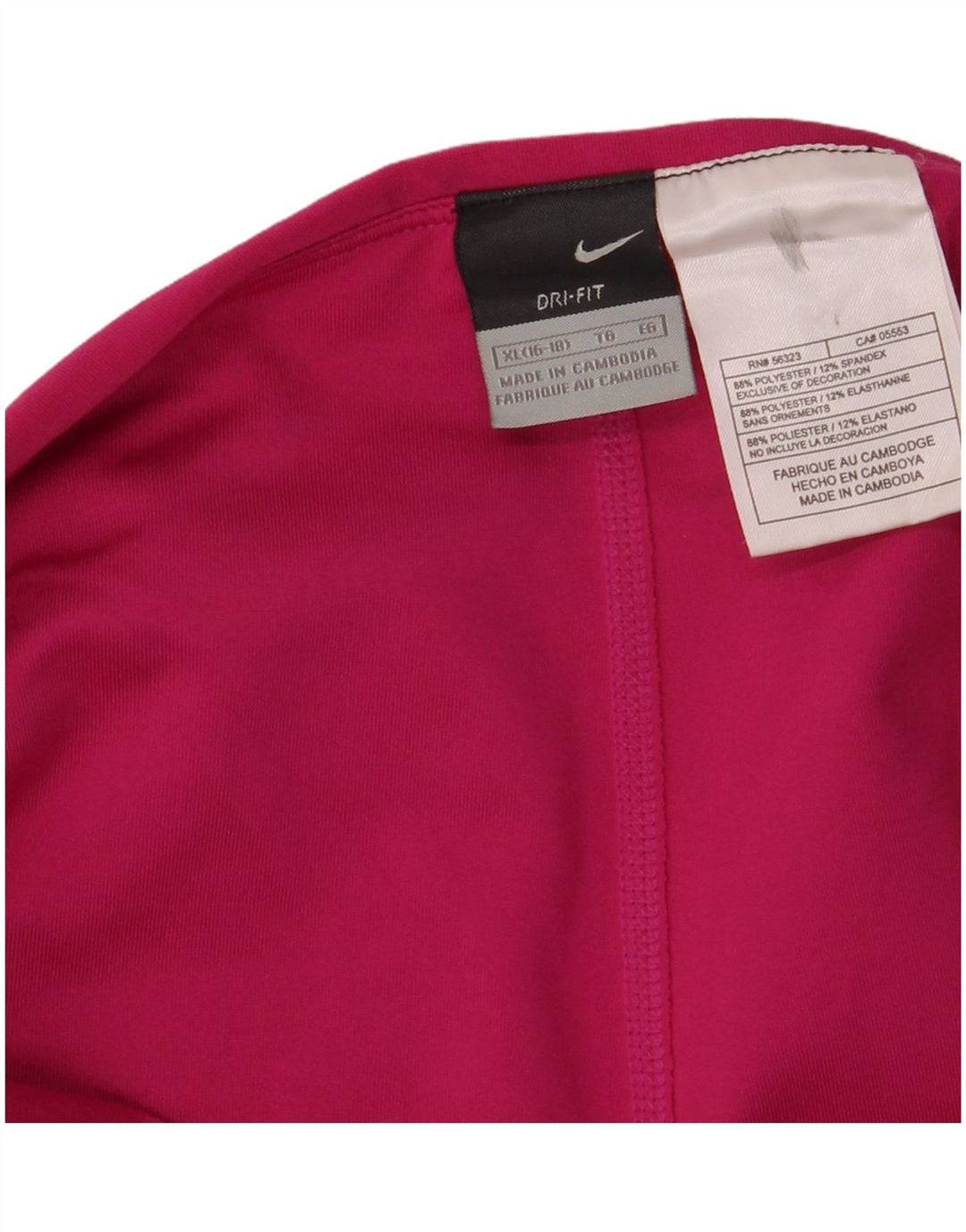 Falda pantalón NIKE Dri Fit para mujer US 16/18 XL Poliéster rosa