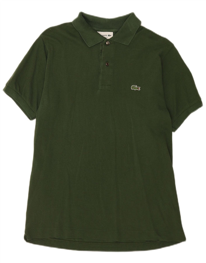 Lacoste Polo de ajuste clásico para hombre talla 4 algodón verde mediano