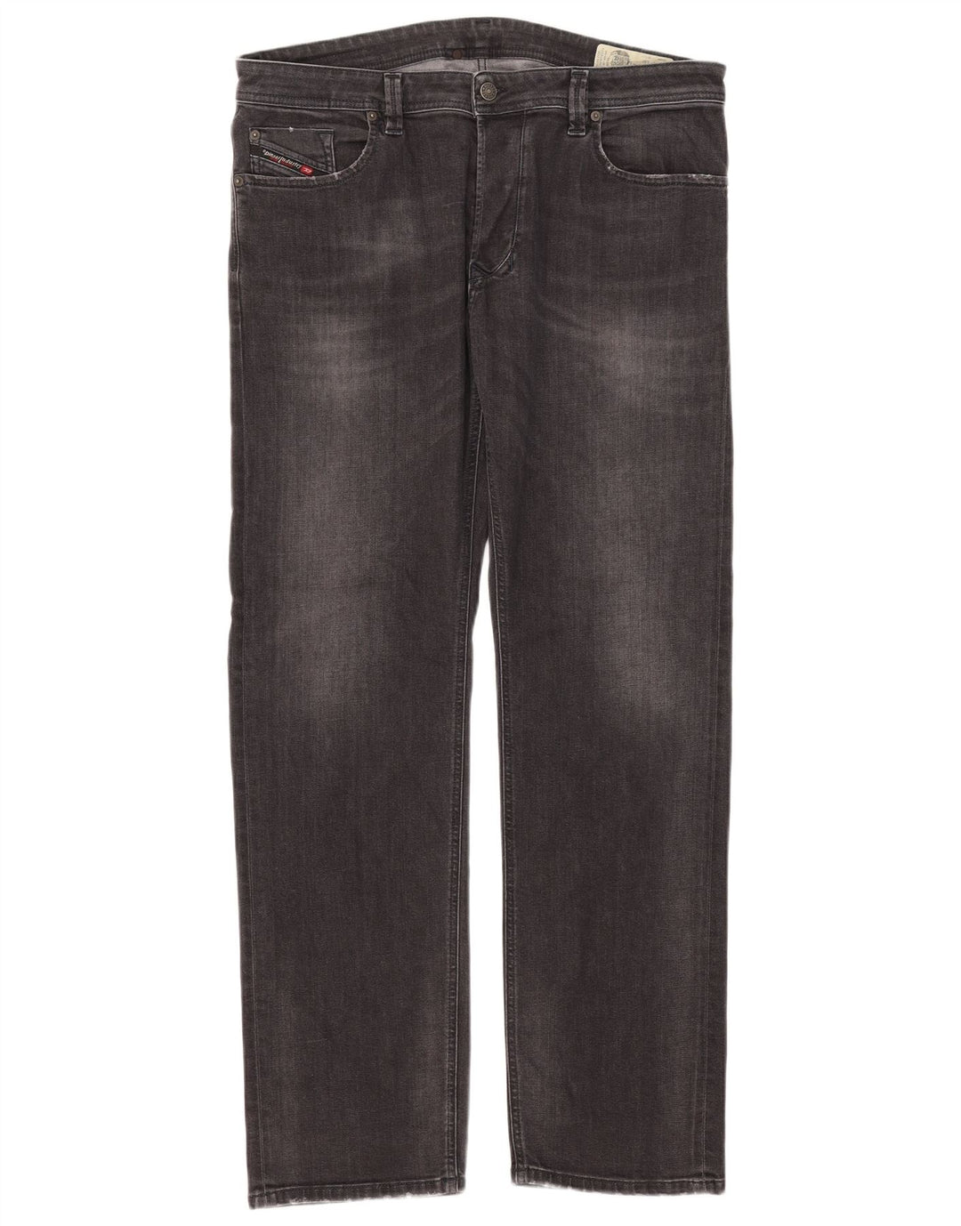 Diesel Hombre Larkee Regular Jeans Rectos W38 L32 Algodón Gris