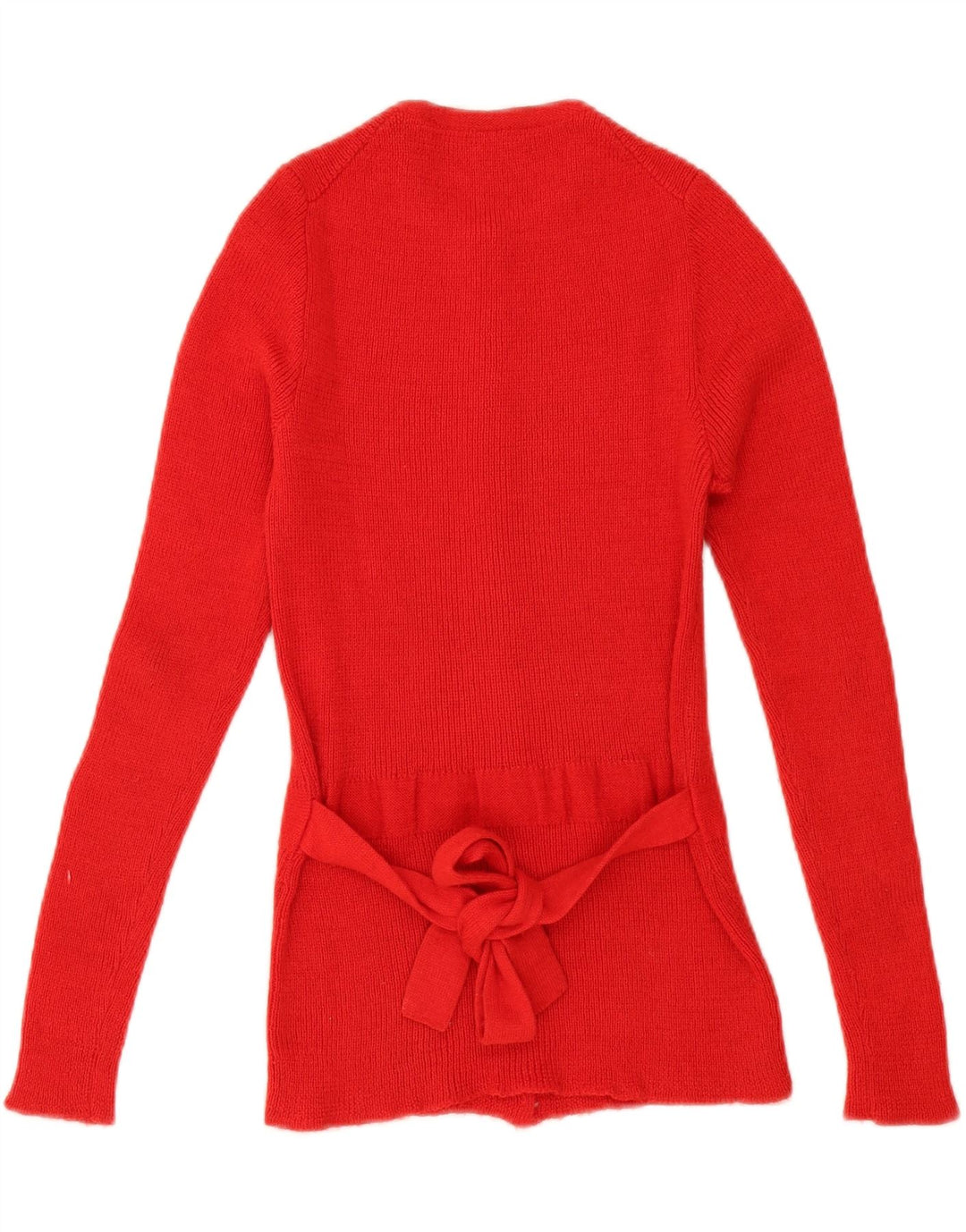 Vintage mujer Cardigan suéter Reino Unido 12 rojo medio