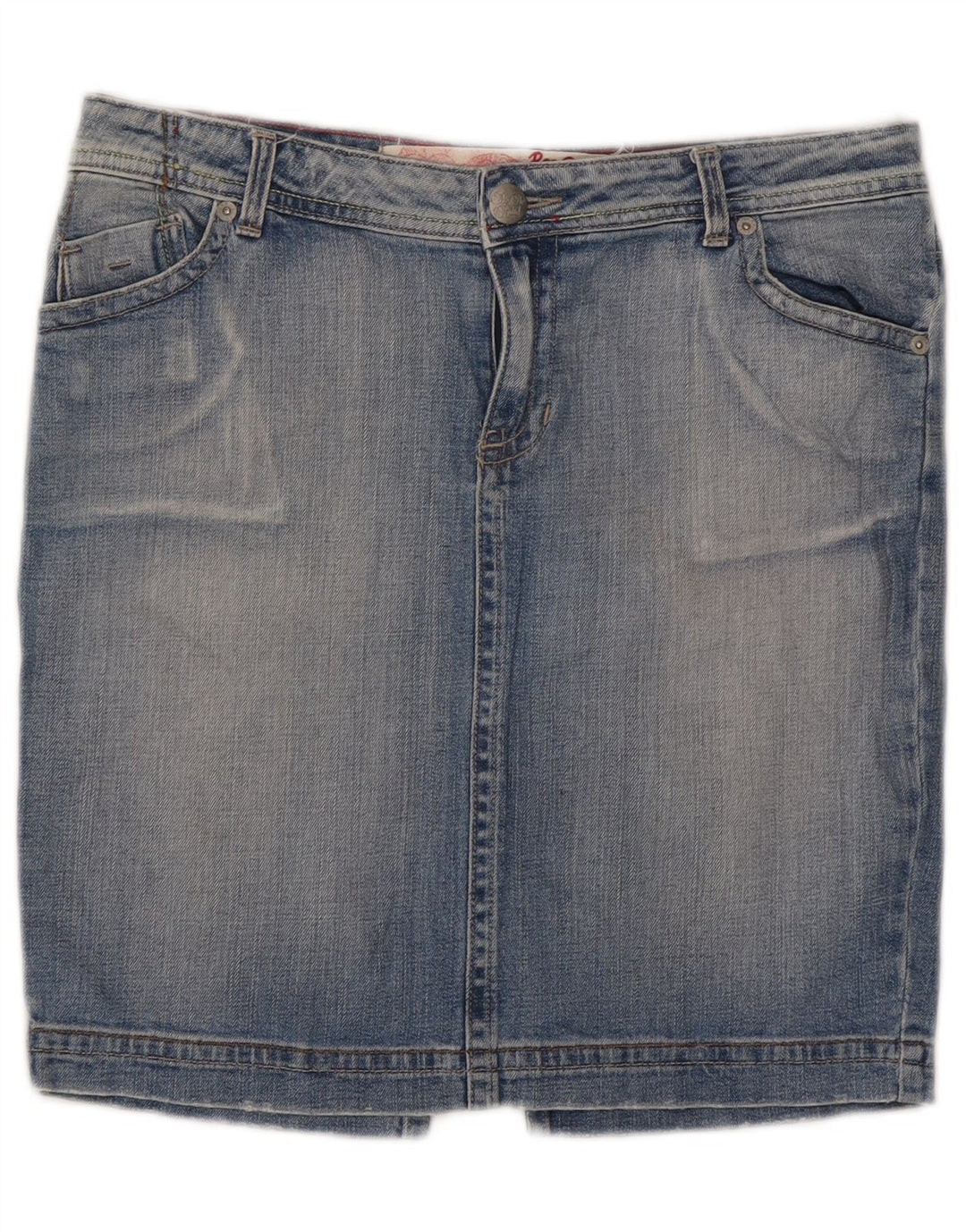 Roxy Minifalda vaquera para mujer US 12 grande W32 algodón azul