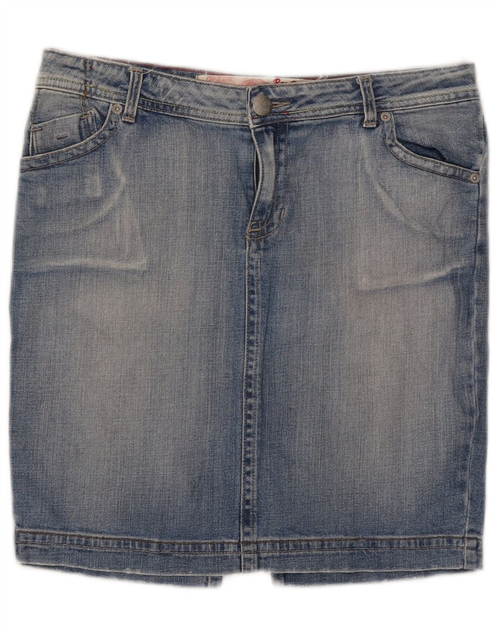 Roxy Minifalda vaquera para mujer US 12 grande W32 algodón azul