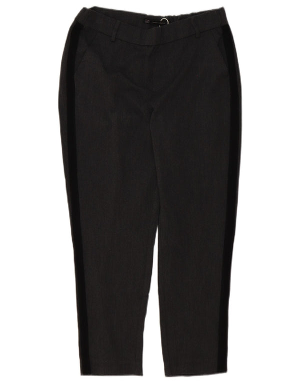 Zara Mujer Trafaluc Pantalones Cortos Pequeños W26 L25 Bloque De Color Gris