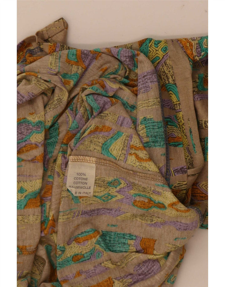 Polo Tobia System Hombre Algodón Geométrico Beige Medio