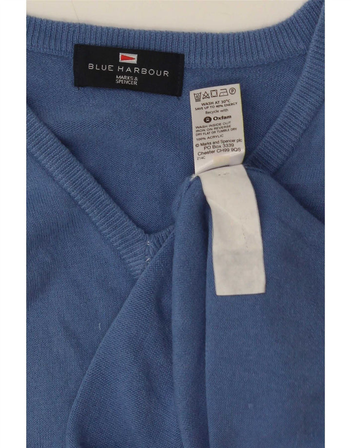 Marks & Spencer - Camiseta sin mangas para hombre, color azul, acrílico, tamaño grande