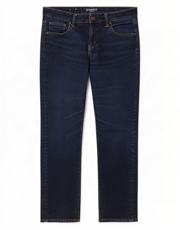 Vaqueros Rectos Mujer Esprit W30 L30 Azul Marino Algodón
