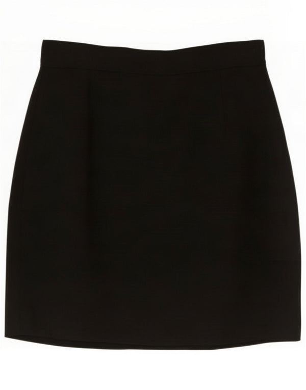 Minifalda vintage de cintura alta para mujer IT 44 Medium W26 Black