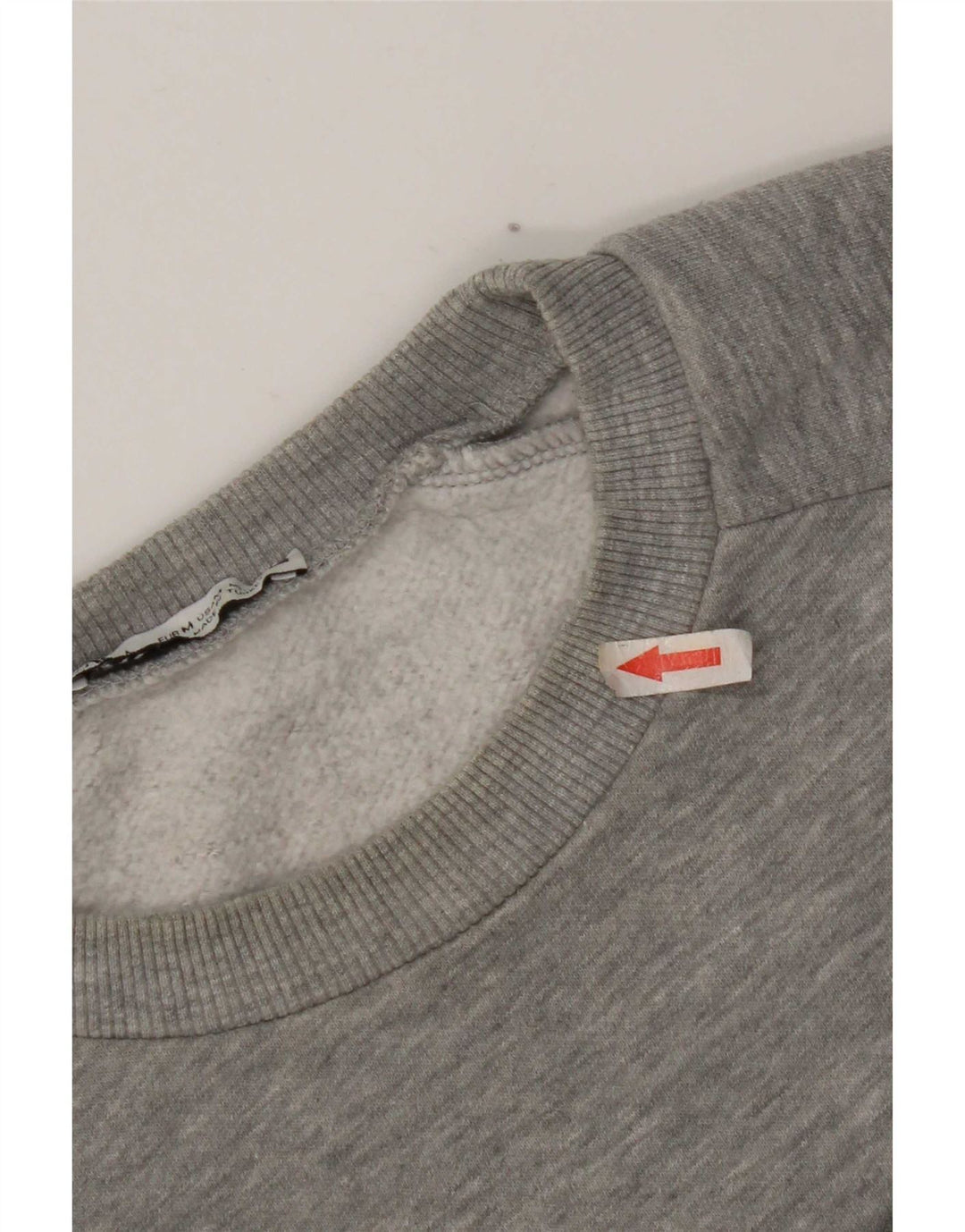 Zara Mujer Sudadera Gráfica Jumper UK 44 Poliéster Gris Medio