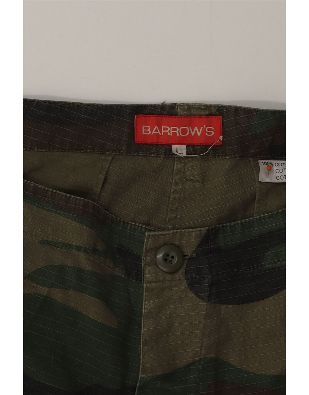 BARROW'S Pantalón cargo recto para hombre Grande W36 L34 Camuflaje caqui