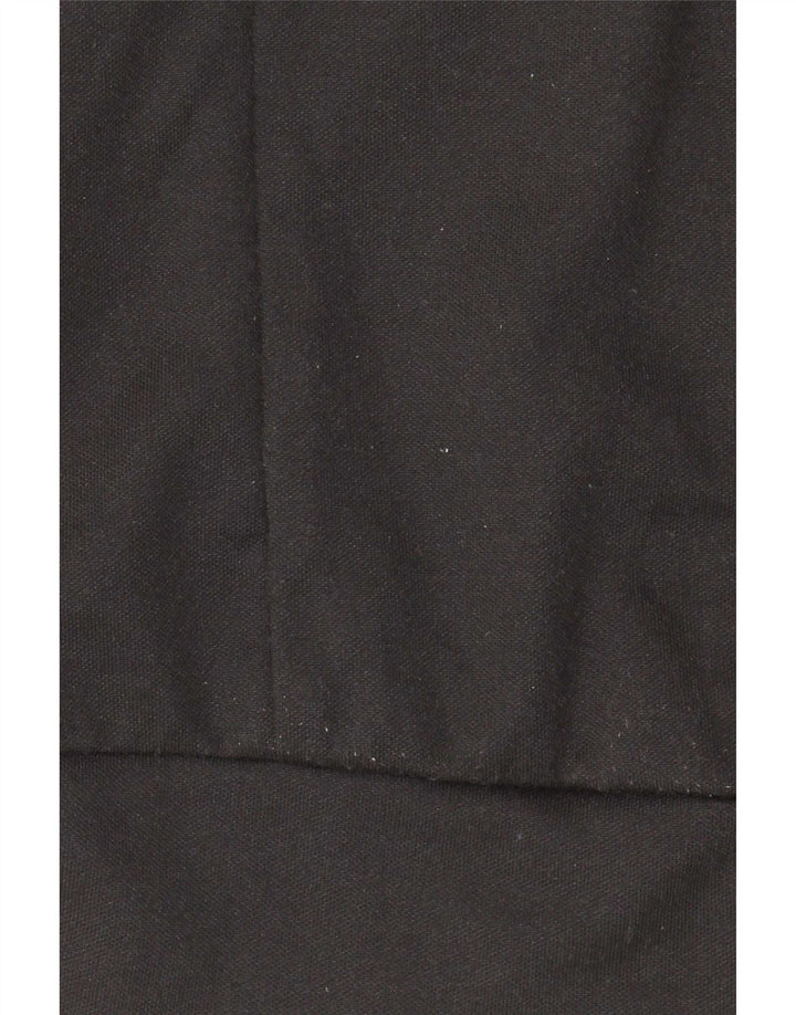 Adidas Mujer Chándal Top Chaqueta Reino Unido 8 Pequeño Algodón Negro
