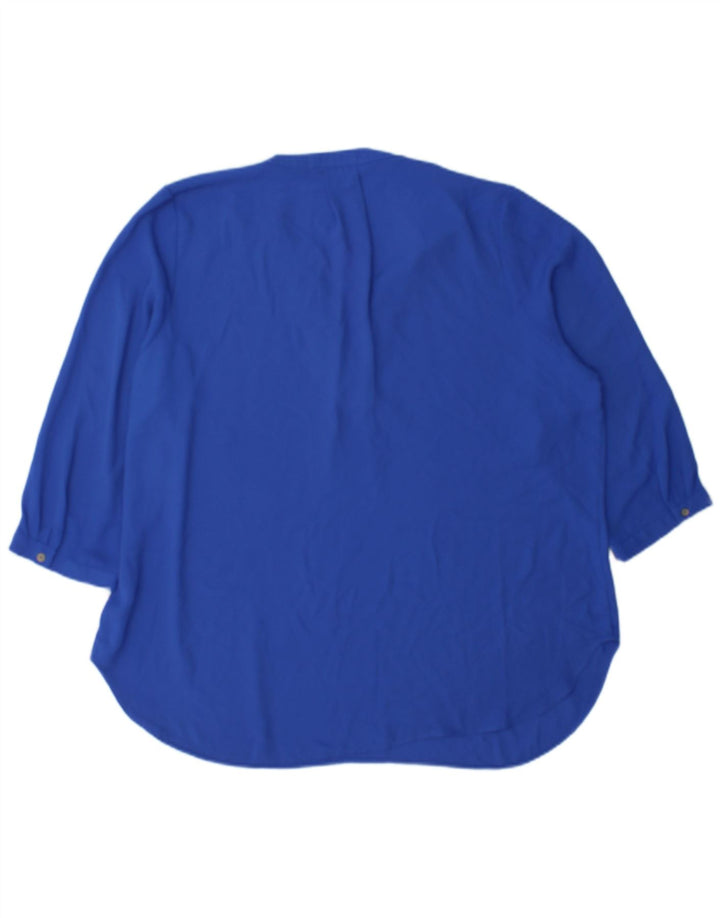 Marks & Spencer Blusa de manga 3/4 para mujer UK 40 XL Poliéster azul