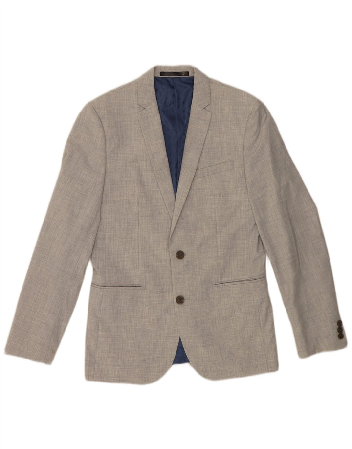 Farah Chaqueta tipo blazer de 2 botones para hombre UK 36 Small Gris Poliéster