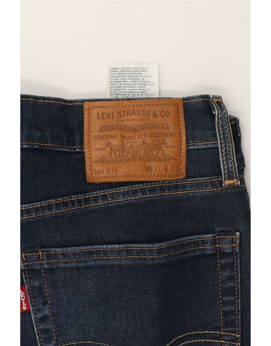 Vaqueros pitillo para hombre Levi's W31 L32 Algodón azul