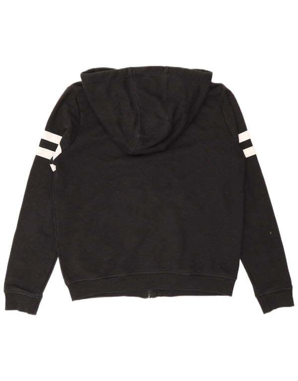 Ellesse Suéter con capucha y cremallera extragrande para mujer UK 10 Small Black Stripes