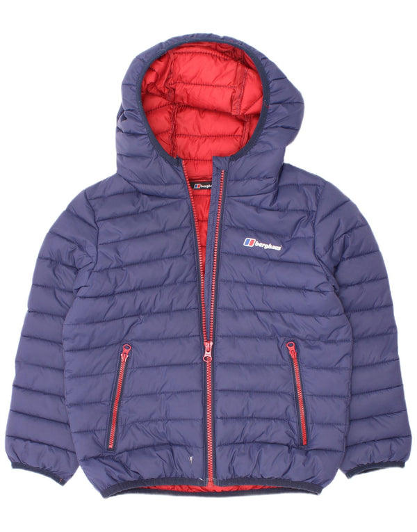 Berghaus Chaqueta acolchada con capucha para niño 3-4 años Azul marino Poliamida