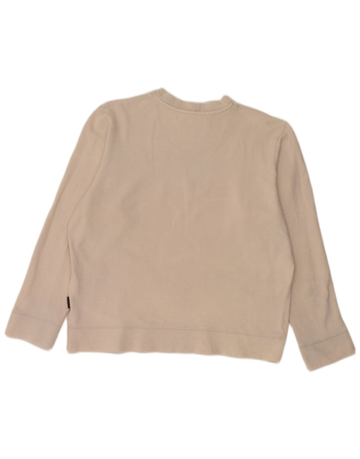 SERGIO TACCHINI Sudadera gráfica para mujer Jersey UK 18 XL Off White