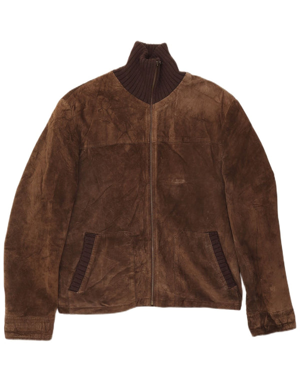 Conbipel Chaqueta De Ante Hombre IT 48 Cuero Marrón Medio