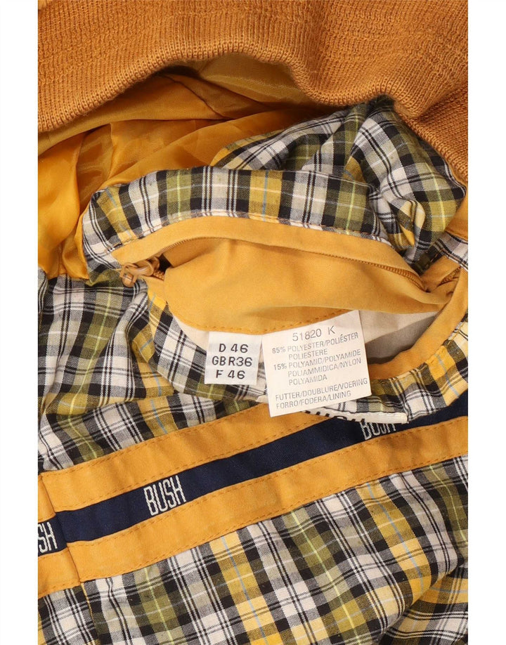 Chaqueta bomber para hombre Bush UK 36 Small Yellow Poliéster