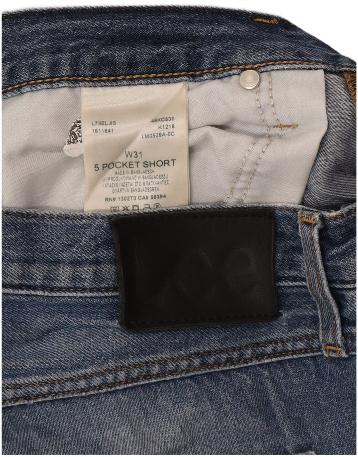 Lee Pantalones Cortos De Mezclilla Con 5 Bolsillos Para Hombre W31 Algodón Azul Medio