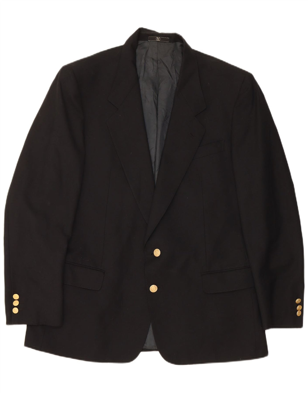 Valentino Chaqueta tipo blazer de 2 botones para hombre UK 38 Medium Black